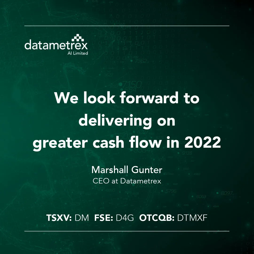 datametrex's tweet photo. Datametrex currently has approx. $20M in cash and cash equivalent (marketable securities) on the balance sheet. Read more: https://t.co/rIwt5M1H6Z #stocknews #TSXV https://t.co/sTBLmbUQjB