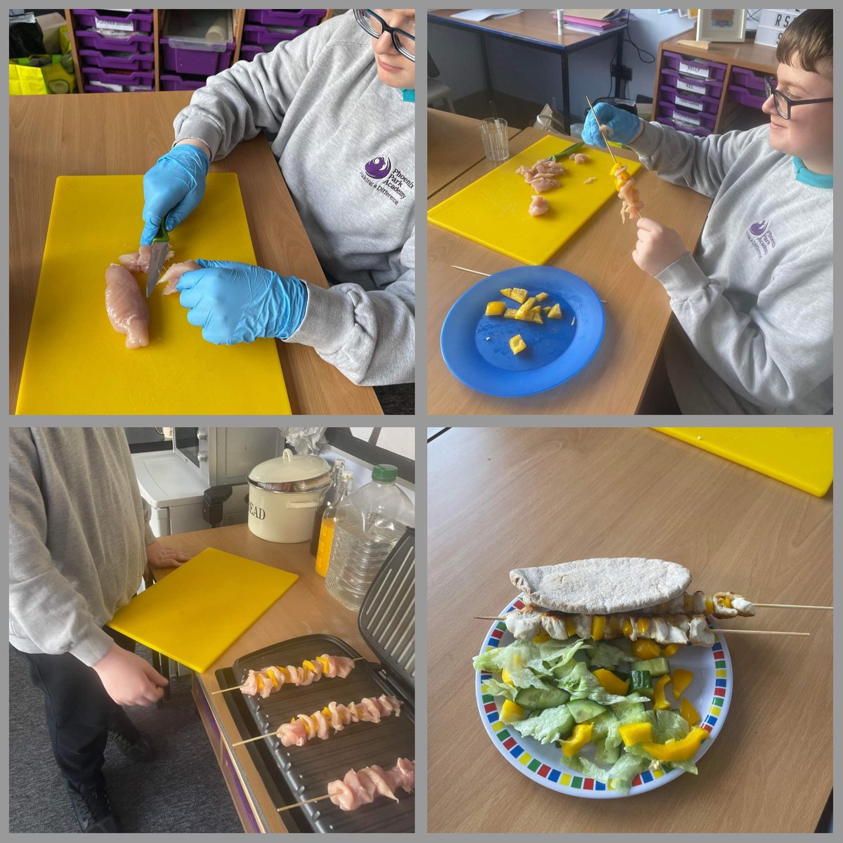 PhoenixPark_'s tweet photo. #PrinceTrust practical lesson @ParksidePPA today. Students cooked a health meal for 1 using a heat source, the lesson encourages students to develop independent living skills & build existing skills such as problem solving💜 @PRU_Leader @PhilBurns_ppa #thisisAP #healthylifestyle https://t.co/kKv8h0OgVG