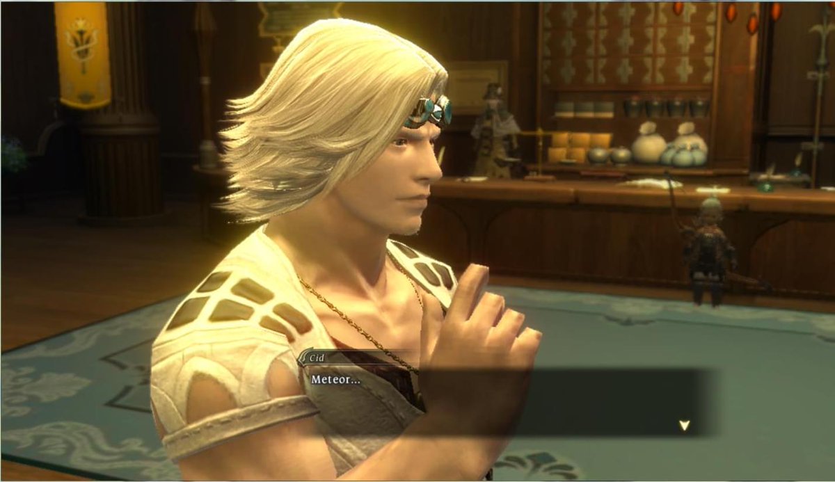 xahjk's tweet photo. Old screenshot from FFXIV 1.0, I remember being unreasonably hype by seeing Cid here.  It's crazy to think how far FFXIV has come from then.  Really looking forward to the next ten years! 🍻 https://t.co/x2sImPbvwh
