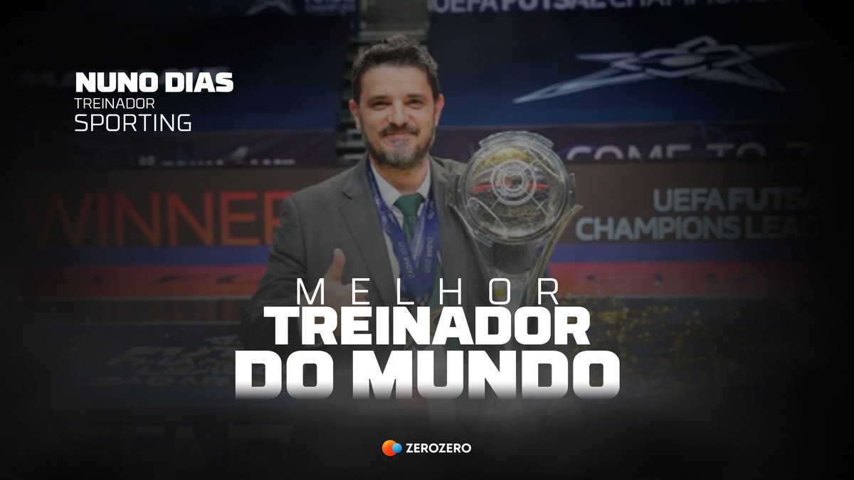 futsalzerozero's tweet photo. 🏆 A melhor equipa de futsal do Mundo só podia ser comandada pelo melhor treinador do Mundo! 🇵🇹
Parabéns, Nuno Dias! 👏
#BestSportOnEarth #Almost25 https://t.co/VRMWxjPyVH