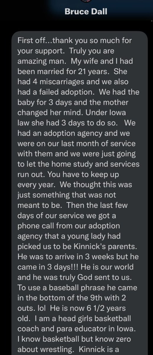 I'm not gonna cry...

Wrestling fam do your thing.

Deron, you can go ahead and tell Bruce and Kinnick they are coming b/c i'll pick up any balance left.