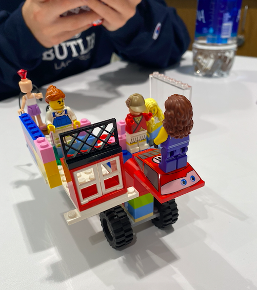 CastellaMs's tweet image. So glad to be back in the @ButlerCOE blocks. Started off #BUBlockAMath by exploring the math behind LEGO's as tools and toys.