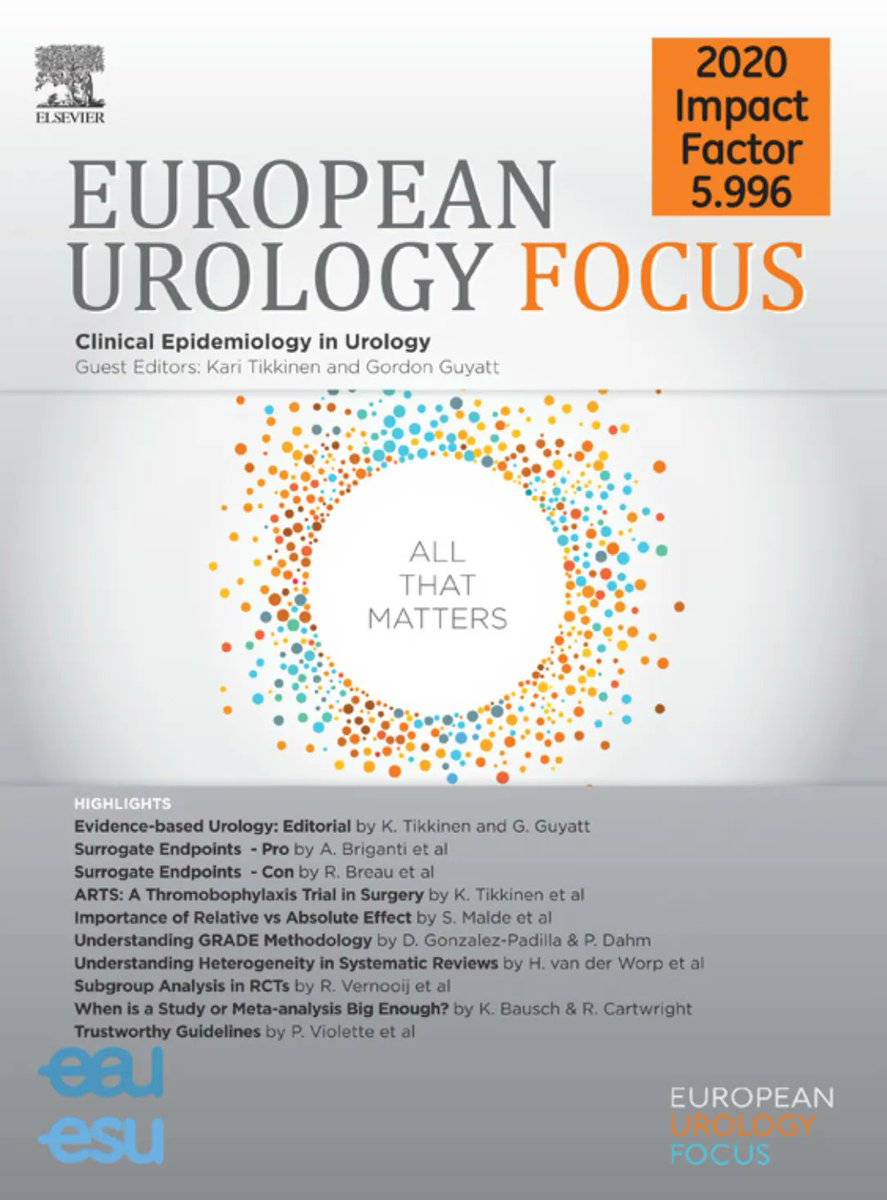 Issue 7.6 - Clinical Epidemiology in Urology is available online! 

Thank you to our Guest Editors Kari Tikkinen and Gordon H. Guyatt and to all that contributed to this fantastic issue! 

buff.ly/3FG7xvA

<a href="/KariTikkinen/">Kari Tikkinen</a> <a href="/GuyattGH/">Gordon H. Guyatt</a>