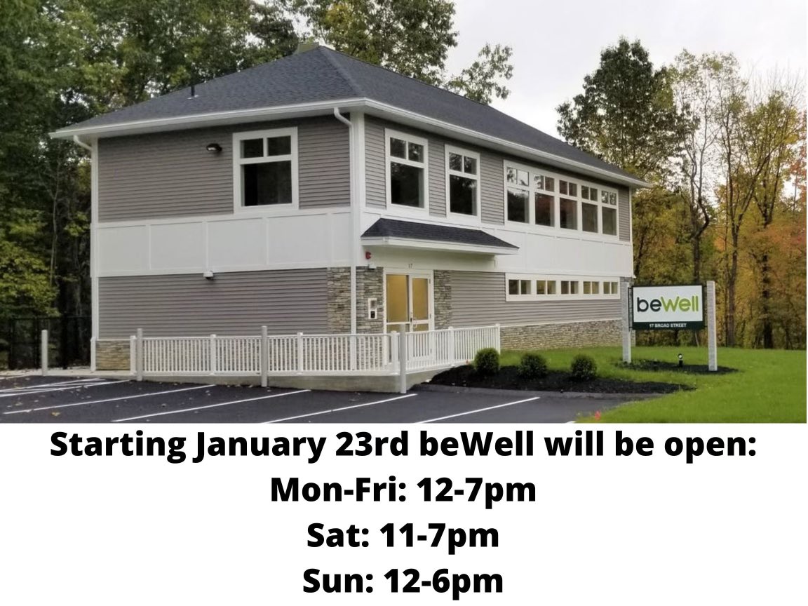 beWell420's tweet photo. Check out our new hours starting Jan. 23rd! ⏰ https://t.co/ZXpM46KtIe