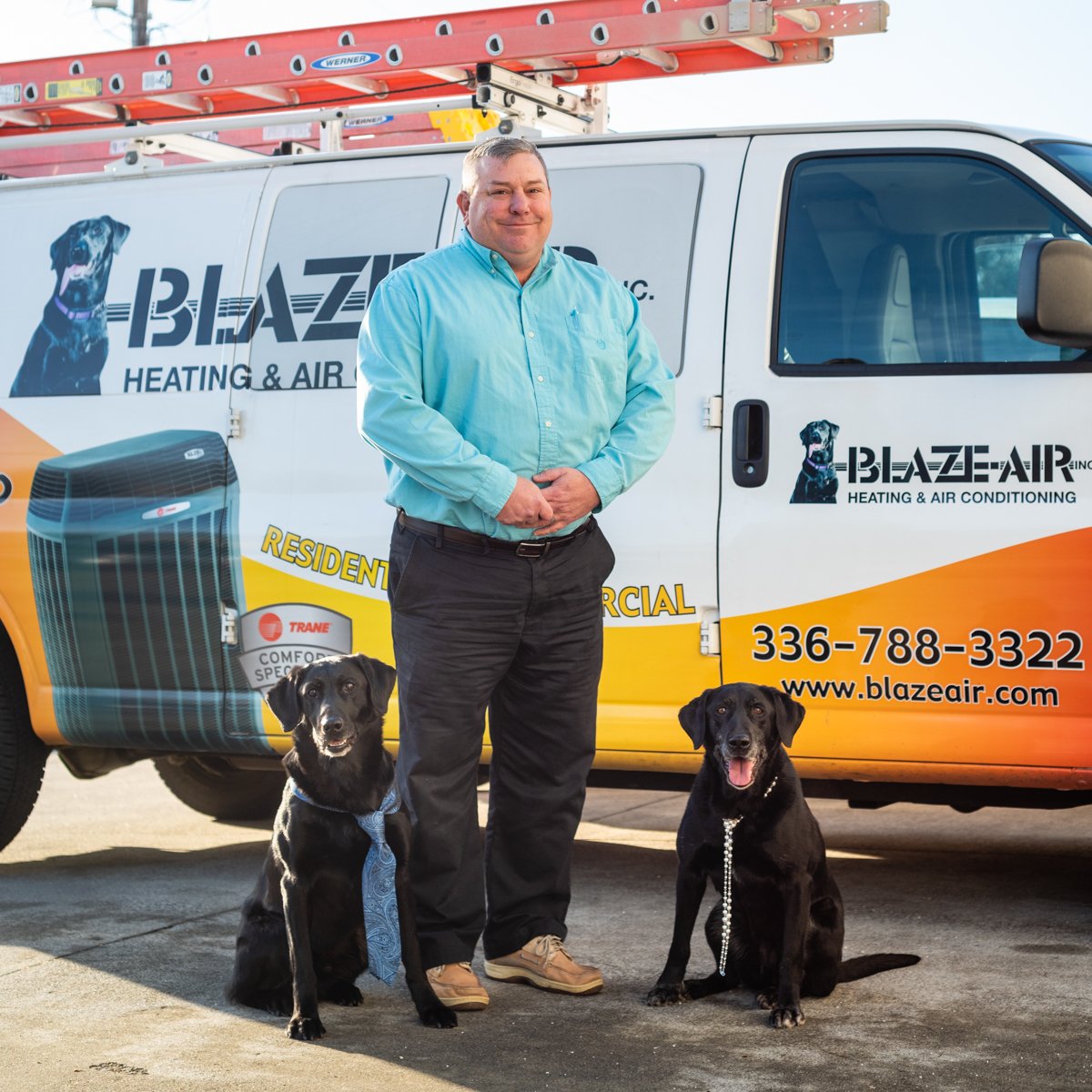 We're Winston-Salem's trusted heating and A/C experts, and we're dependable as man's best friend! Book online with us today at blazeair.com and clicking “Schedule Online” in the top right corner. #BlazeAir #WinstomSalemHVAC #HVACRepair #AirConditioning #HVAC