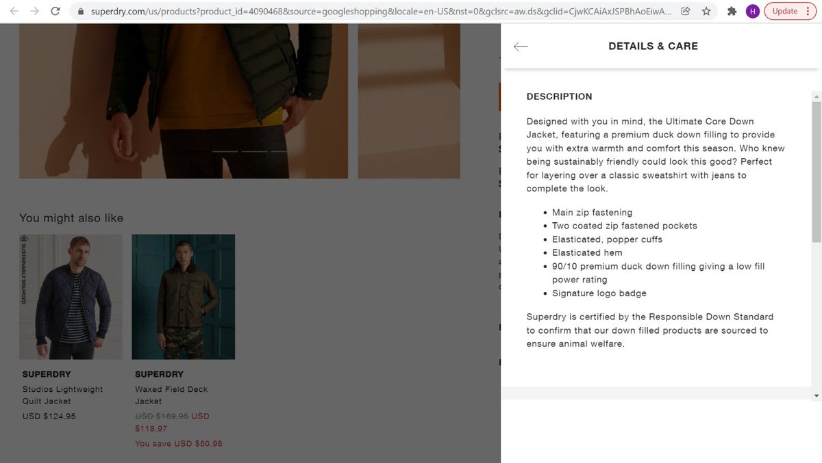 hardikgupta_1's tweet photo. @Superdry I ordered a jacket, and now the system is not letting me return it saying it is a ‘final sale’ item. Return policies on the website says items on final sale will be marked in item description. This particular item is not marked as ‘Final Sale’. orderid SUPERDRYUS4237123 https://t.co/EAJAqZ2TZT