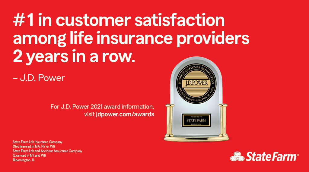 Thank you for rating us #1 in customer satisfaction among life insurance providers 2 years in a row. It's an honor to help protect your family. Contact me anytime to discuss your ongoing needs for life insurance. #GoodNeighbor #jdpower