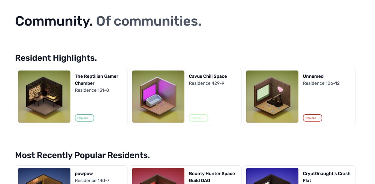 Check out the new community page on our website highlighting Residents!

towerdao.com/community

Visitor Counters are beginning to go live as well :)