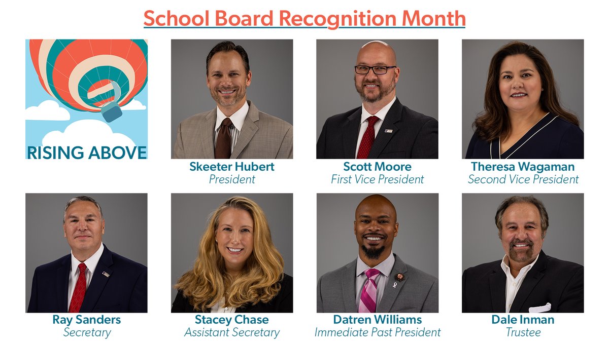 January is School Board Recognition Month and Conroe ISD is celebrating the dedication and commitment our Trustees have to our students, employees, and community. Thank you for volunteering your time to help make Conroe ISD a great place to be!
