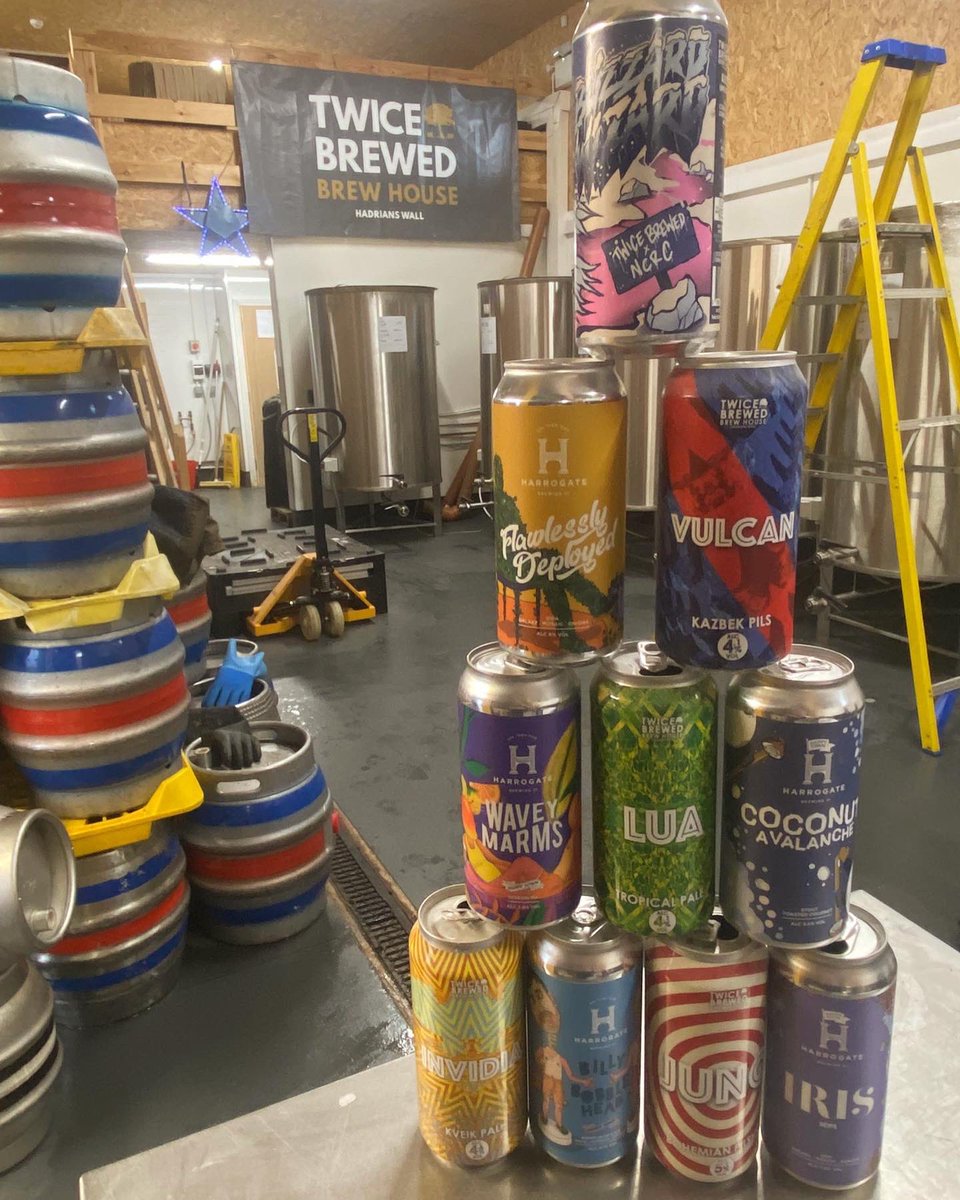 HarrogateBrewCo's tweet image. We had a brewing sesh with @TwiceBrewHouse today! 🍻⁣⁣
⁣⁣
They’re a Northumbrian brewery based on Hadrian’s wall - if you ever find yourself in the area be sure to check out their tasty beer range and scenic views!⁣⁣
⁣⁣
#craftbeer #collab #beercollab #brewery