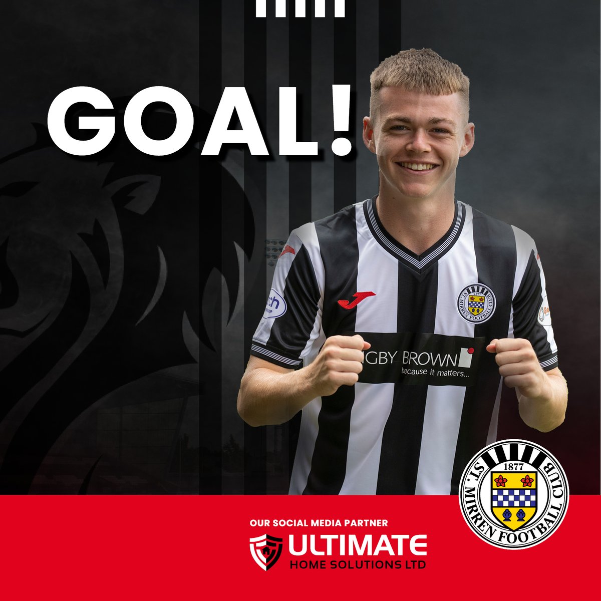 saintmirrenfc's tweet photo. 15' - UTD 0-1 STM

Jay Henderson plays a nice one-two with Kiltie before rifling into the top corner of the net from 20 yards! 

#UTDSTM | #COYS https://t.co/yRryAOHPsr