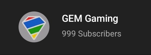 GEM_Gaming_yt's tweet photo. Who wants to be suscriber number 1000? 😄 https://t.co/bIIaKJiQIP