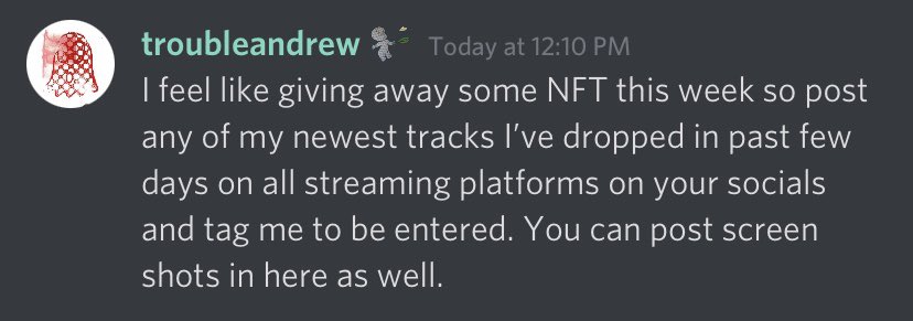 troubleandrew's tweet photo. Giving away some NFT this week. https://t.co/MH8ZCN6Drn