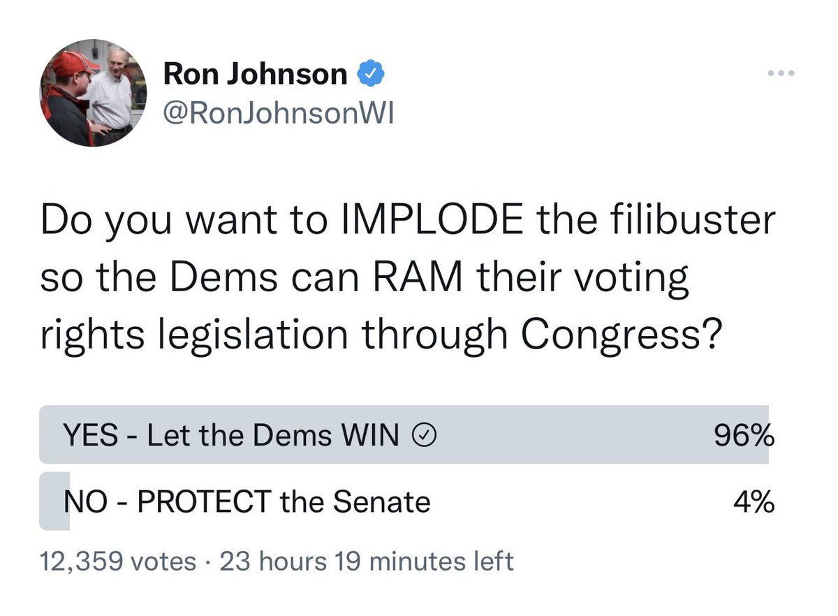 <a href="/RonJohnsonWI/">Ron Johnson</a> lol