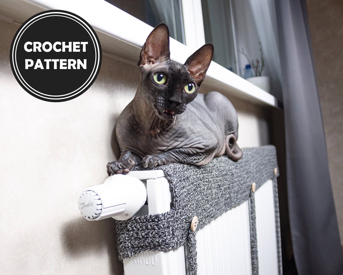 ClothesForCat's tweet photo. Excited to share the latest addition to my #etsy shop: Cat Seat for Radiator crochet pattern PDF, Crochet case for radiator, Warm Place for sphynx #stpatricksday #crochet #accessoryforsphynx #hairlesscat #catseat #crochetcase #caseforradiator #warmplace https://t.co/r0SGFS1qDJ https://t.co/vmipuFvmlF