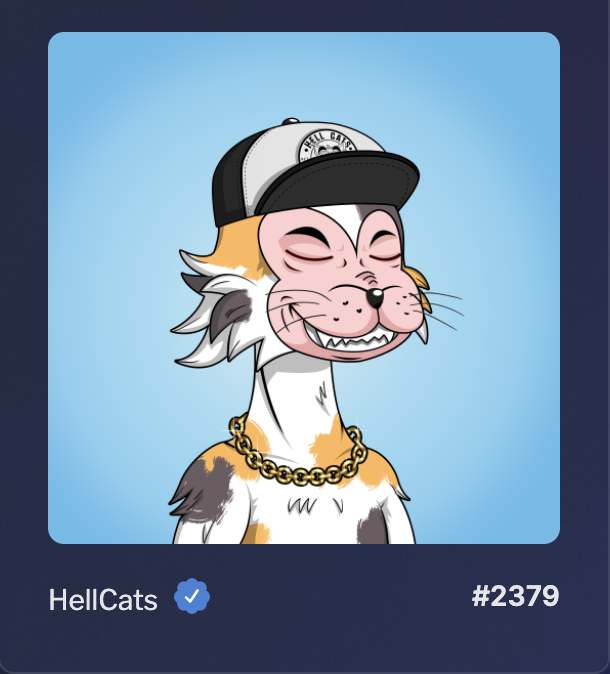 trading_chi's tweet image. Trading_Chi Capital has acquired Iced Out Hell Cat #2379. Lets go!! @IcedOutBulls @HellCatsNFT #LUNANFT #IcedOut #ColdAF