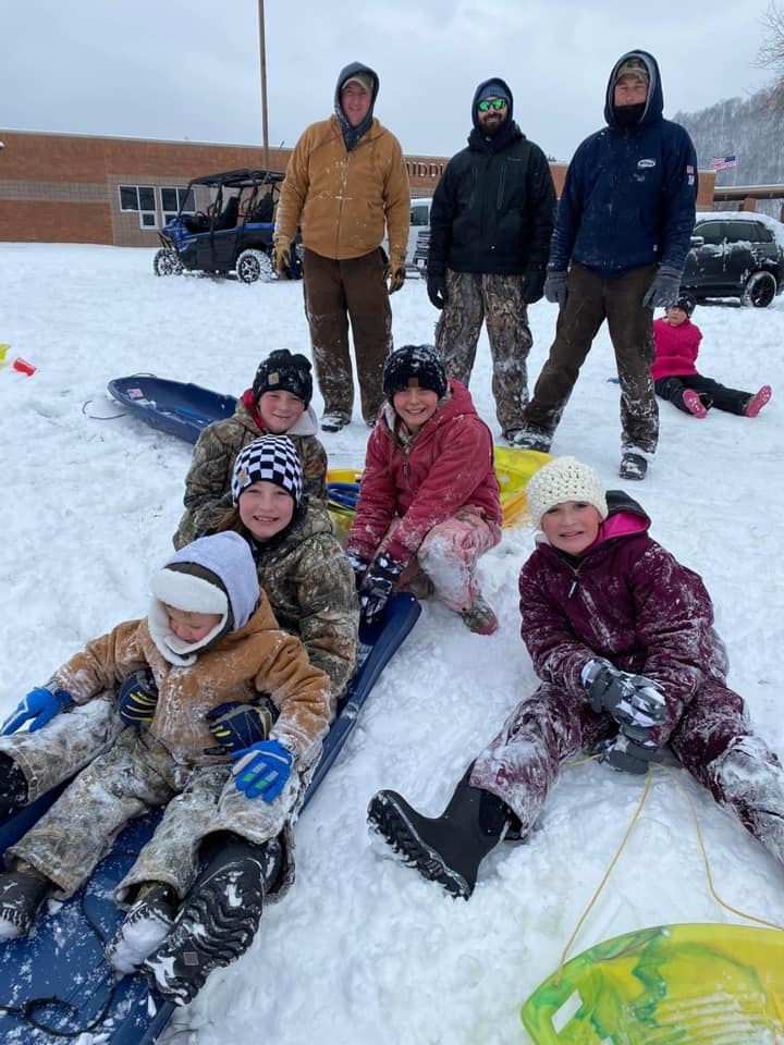 The tradition of sledding at McKell hill continues!  Looks like fun, but the blizzard of '77 sticks out in our memories!  Did you go sledding at Mckell?
