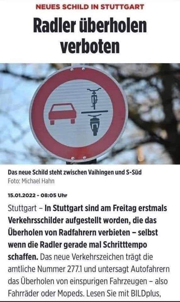 IngeRusselchen's tweet photo. In BW geht der Krieg gegen Autos in eine neue Runde 🥳 https://t.co/OLnkW4g3ku