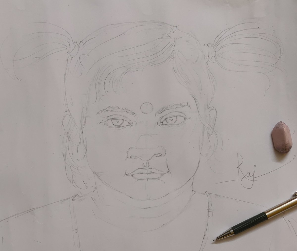 BallavRajdip's tweet photo. _[My New Portrait Study]_
    Just Rough :🎨💢
Artist:-Rajdip Ballav 😍 https://t.co/noaI5ZyrXV