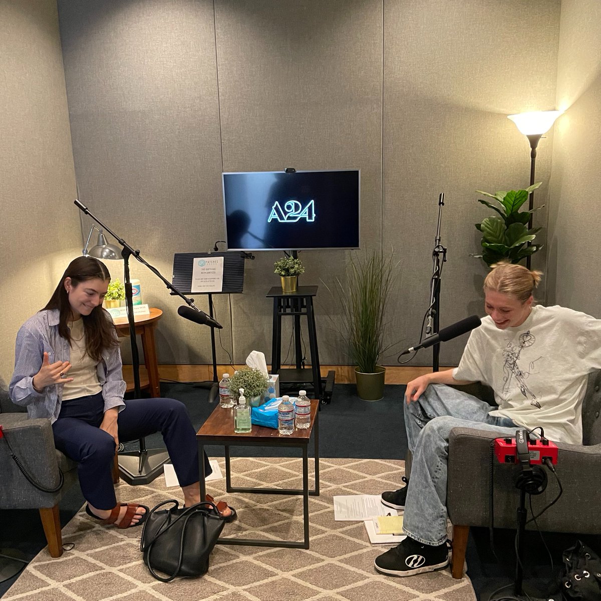 A24's tweet photo. Tomorrow on The A24 Podcast: Hunter Schafer &amp; Lorde🎙️ https://t.co/ypblefE5v8