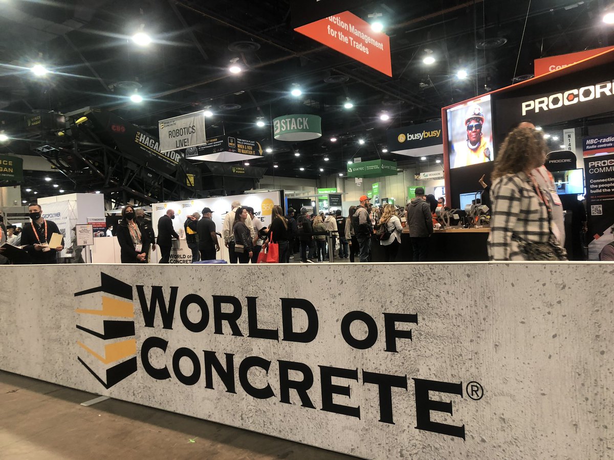 We’re at #WorldofConcrete! DM us if you’d like to connect #construction #contech #ConstructionTechnology