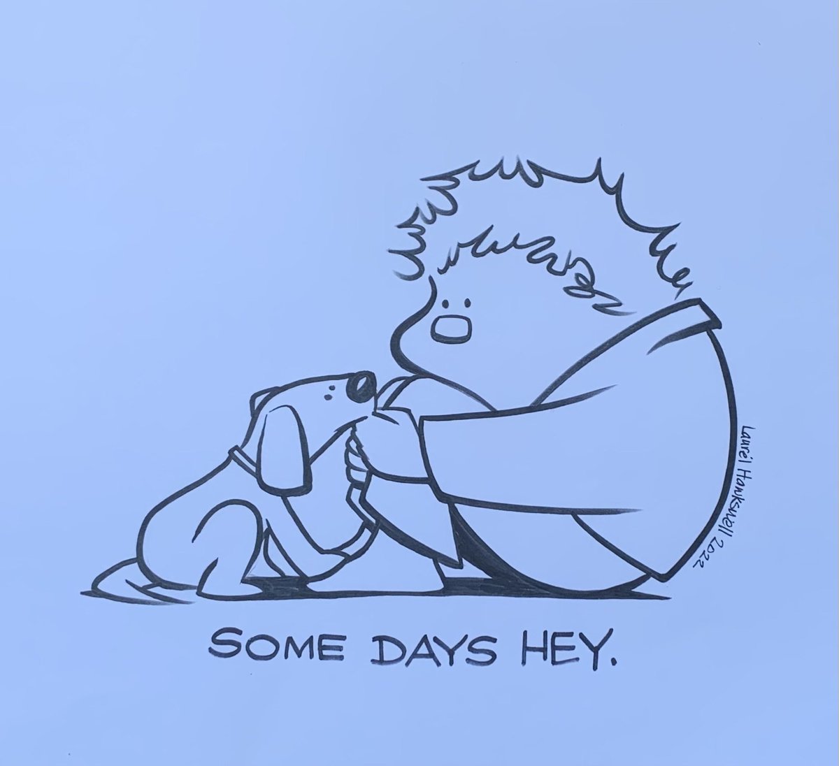 My Daily Doodle.   
Some Days Hey.     #Yeg #art #cartoon #DailyDoodle #FreelanceArtist