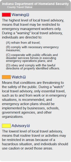 The Marshall County Emergency Management Agency has provided information on the types of travel advisories issued. Please go to our website for more information: plymouth.k12.in.us/about/school-s…