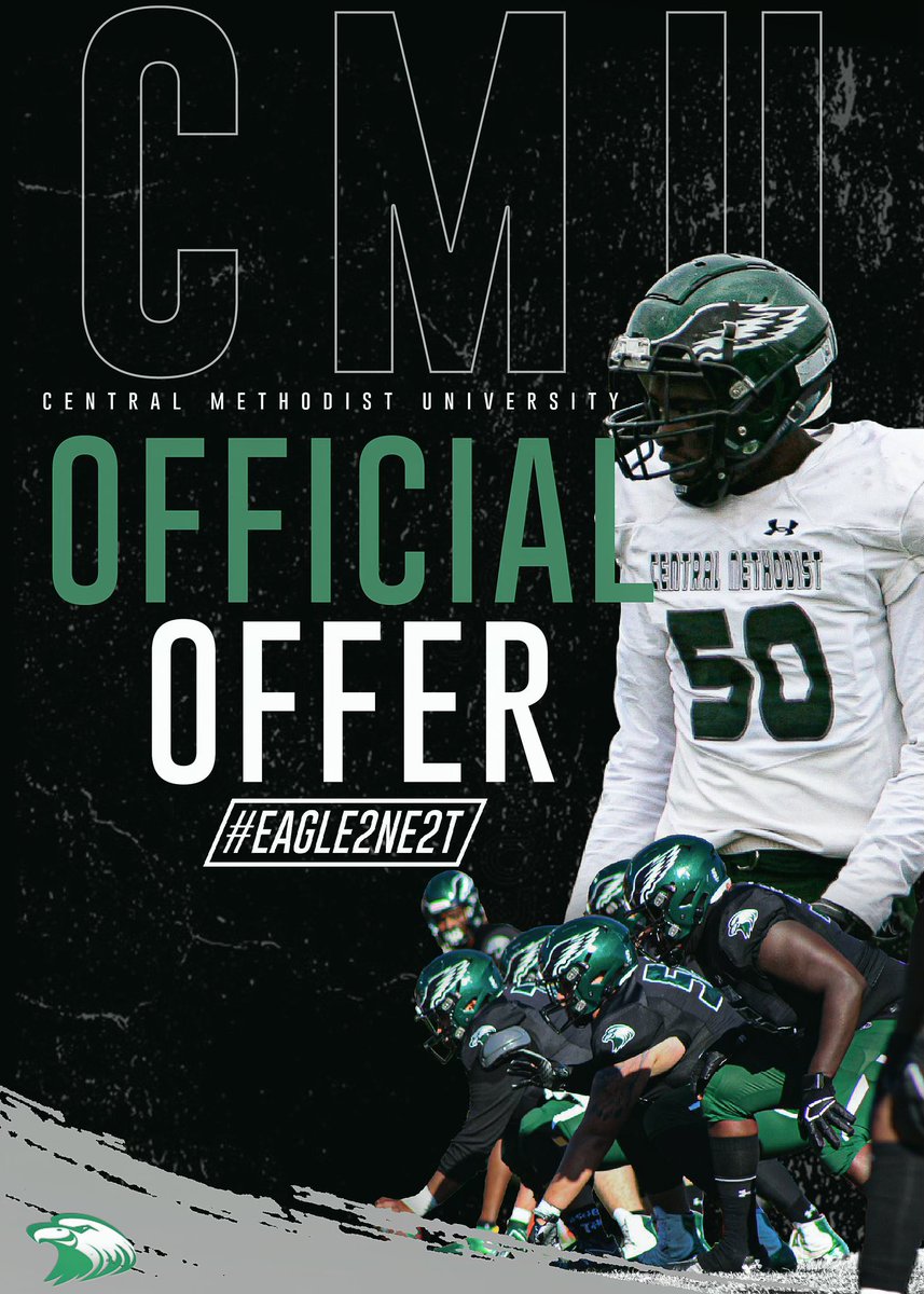 Blessed to have received a offer to Central Methodist University 💚🖤🤍 <a href="/_c0achB/">Jacoby Bellard</a> <a href="/CoachDeas_/">Marc Deas</a>  <a href="/CoachRocheleau/">Austin Rocheleau</a>  <a href="/JoeSaragusa/">Joe Saragusa</a>