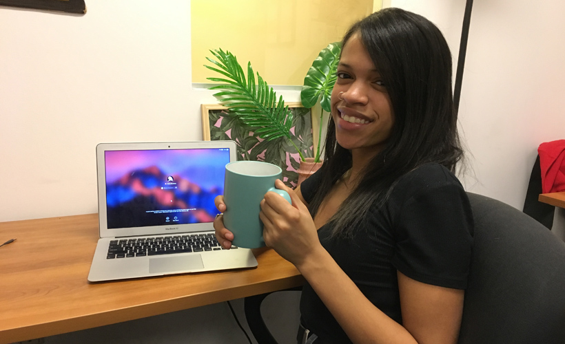 Reductress's tweet photo. In Her Happy Place! This Woman Sent an Email but Hasn’t Yet Received a Reply: https://t.co/5YcrXdJTUx https://t.co/eRZJif2vMV