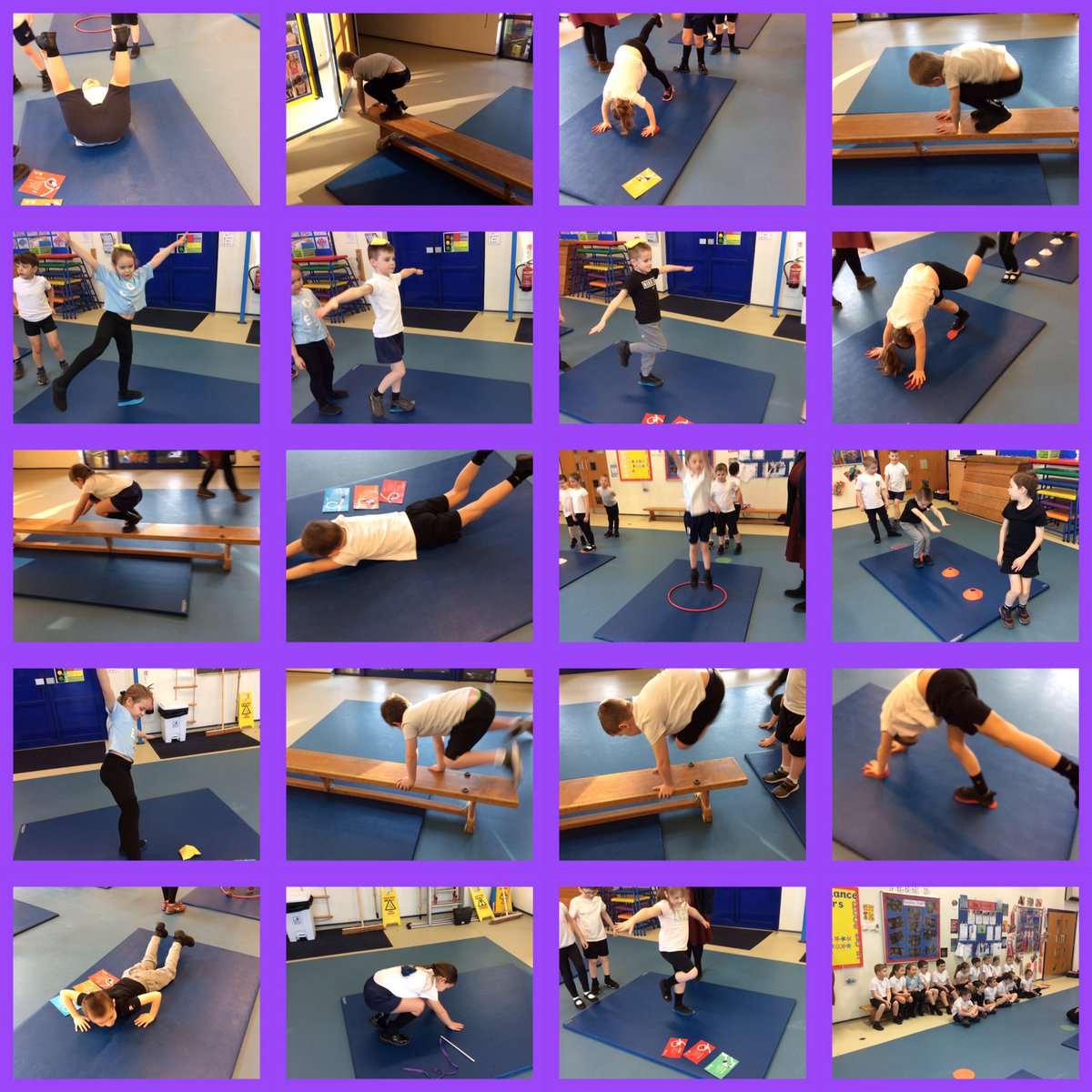 MWCP_Year2's tweet photo. Year Two had a really good gymnastics session today. We practised different balances, jumps and ways of travelling #mwcpsport #mwcppe https://t.co/hN214MqHMK