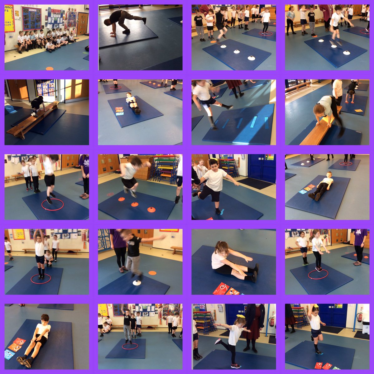 MWCP_Year2's tweet photo. Year Two had a really good gymnastics session today. We practised different balances, jumps and ways of travelling #mwcpsport #mwcppe https://t.co/hN214MqHMK