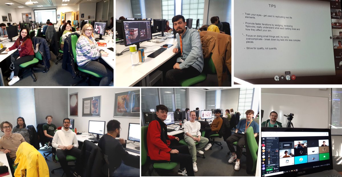 Thank you to our staff and students at BSc Computer Animation and VFX (mmu.ac.uk/study/undergra…) and our lovely collaborators from BA Animation and SODA (instagram.com/mmu_animation) for making today so much fun!