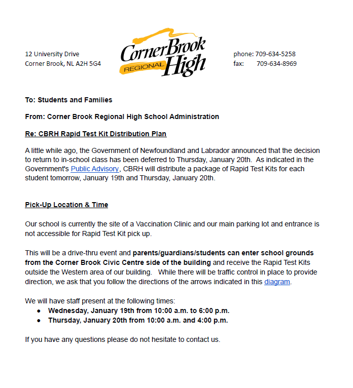cbrh's tweet photo. CBRH will be distributing Rapid Test Kits on Wednesday, January 19th and Thursday, January 20th.   

For more info, please see attached image. https://t.co/dBd0GPT87d
