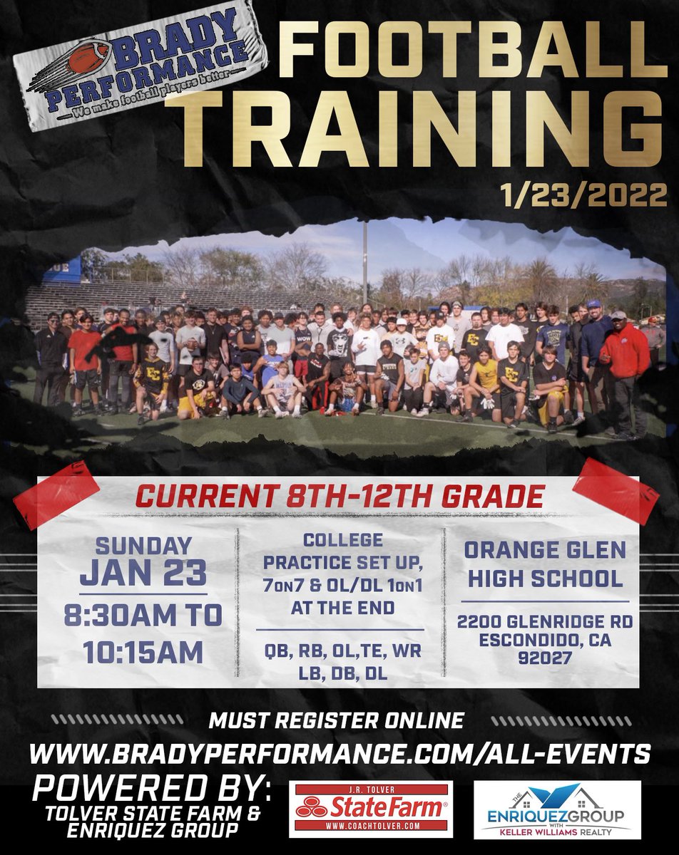 CoachDougBrady's tweet image. Come get some work in! Sign up here: bradyperformance.com/event-calendar… : #quarterbacktraining #runningbacktraining #receivertraining #offensivelinetraining #defensivelinetraining #linebackertraining #defensivebacktraining #tightendtraining