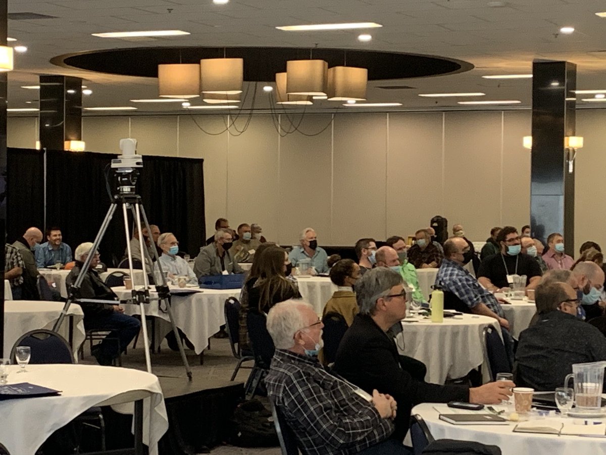 NormHallAPAS's tweet photo. Ian Boxall newly elected President of APAS and the live audience at the AGM in Regina https://t.co/DCE8UOE1Vx