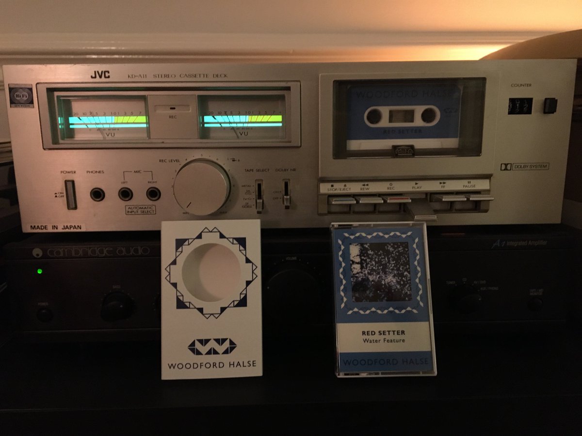 Claredodd's tweet image. Listening party happening right now for @redsettermusic latest release on @woodford_halse Enveloping sounds lapping at my aural shores like warm waves. This Water Feature is worth your time. #everythingflows #electronicmusic