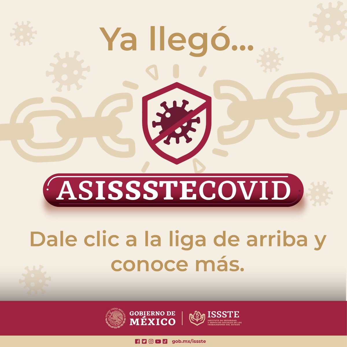‼️ATENCIÓN‼️
Como apoyo a nuestra derechohabiencia hemos creado #ASISSSTECOVID, que como primer paso pone a tu disposición atención telefónica y una página web institucional, así como consultorios respiratorios.
👩🏻‍⚕️ Mira 👁️ : bit.ly/3nYz1a7
#TransformandoALISSSTE #ISSSTE