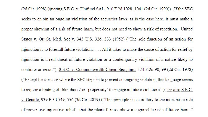 attorneyjeremy1's tweet image. This Tweet wouldn't get out of my head.

So, I had to read the Telegram case again and @JohnEDeaton1 has the only reasonable conclusion:

In preparing this lawsuit back in late 2020, the SEC DIDN'T BELIEVE THAT XRP WAS STILL A SECURITY (or didn't believe it could prove it).  1/2