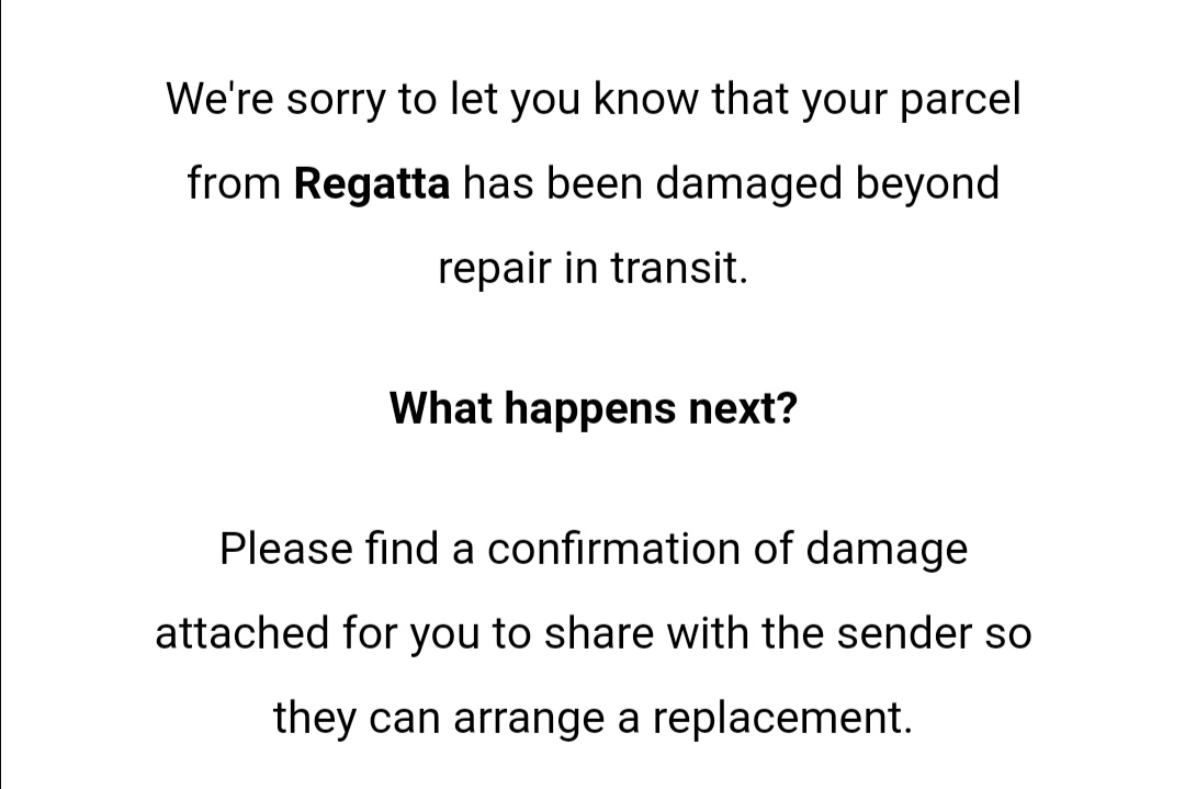 Great customer service @Hermesparcels, you've screwed up but I need to sort it. I get that things happen, but own it. Although how you damage a pair of kids waterproof walking boots beyond repair I've no idea. Maybe <a href="/RegattaOutdoors/">Regatta</a> need to design a pair of Hermes proof boots.