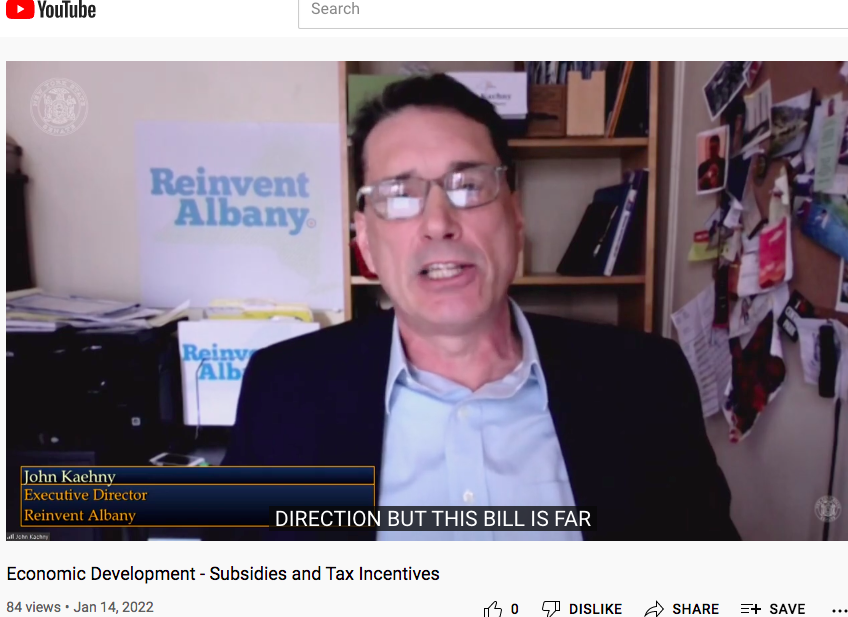TribecaTrust's tweet photo. "The Penn Station project is a massive public subsidy in disguise to Vornado"  says John Kaehny of Reinvent Albany, see Senate hearing on Economic Development - Subsidies and Tax Incentives - YouTube https://t.co/dqGYBBxyHR https://t.co/aqoIqYTqmm