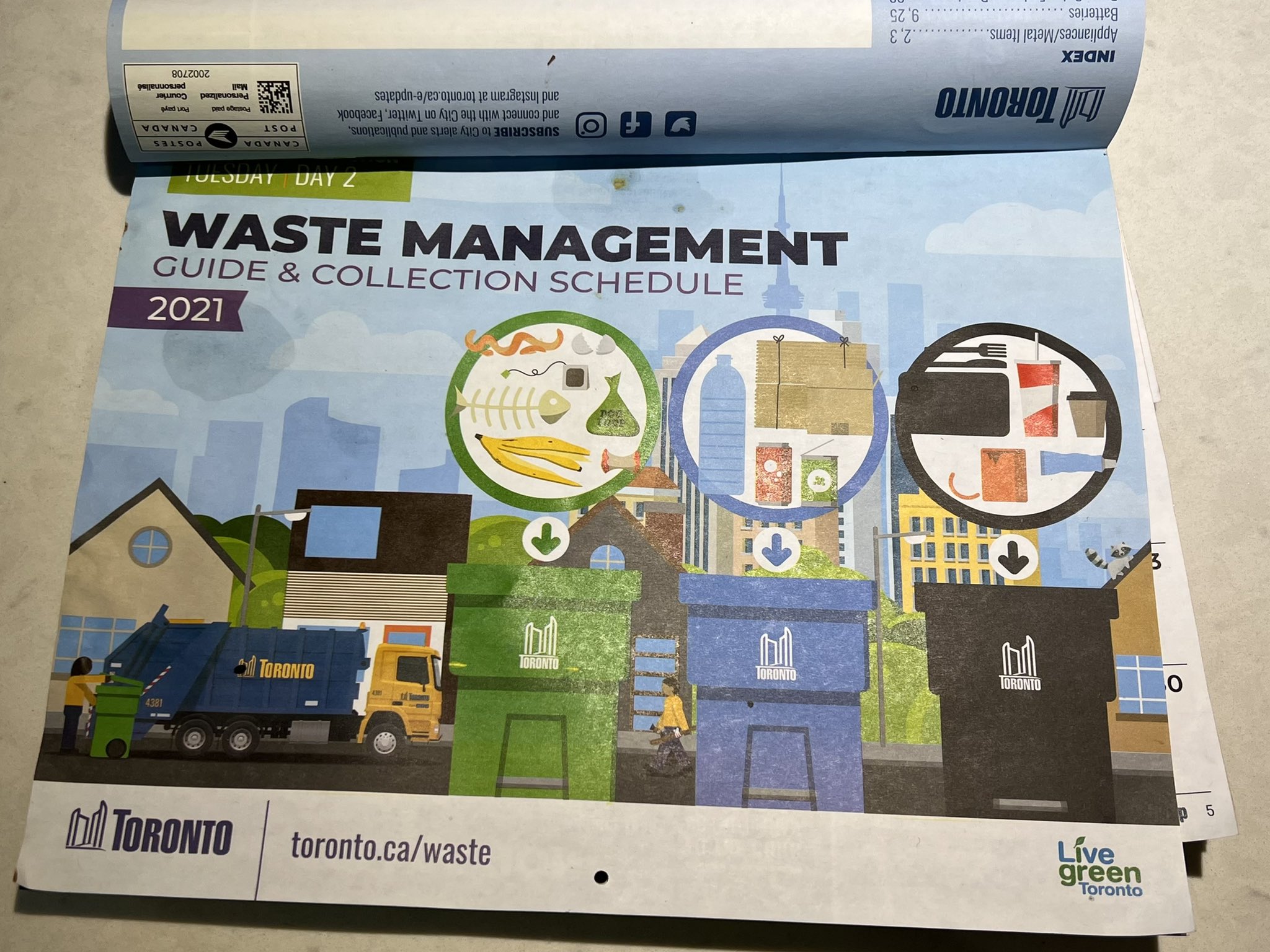 💭🌎 on Twitter "I’m really missing receiving my Toronto Waste