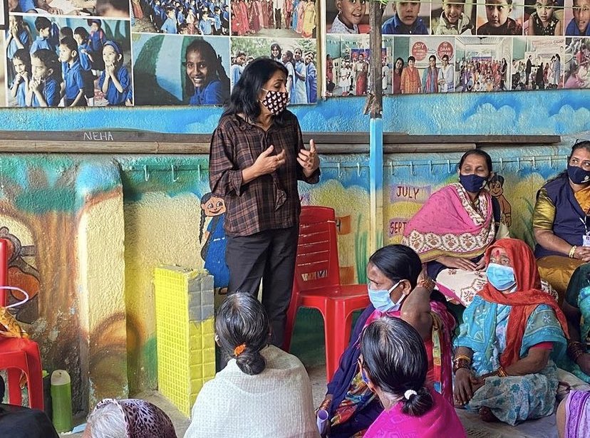 aks_foundation's tweet photo. WE ARE BACK ON THE FIELD (All masked up). 

Aks Foundation conducted a talk for Vanitashray, a non-profit organization that cares for Orphaned children, Destitute women and Widows on 15th January at their centre in Kodhwa. Our coordinator @bintymehta held a 30 minutes session! https://t.co/aPLjFQfs9k