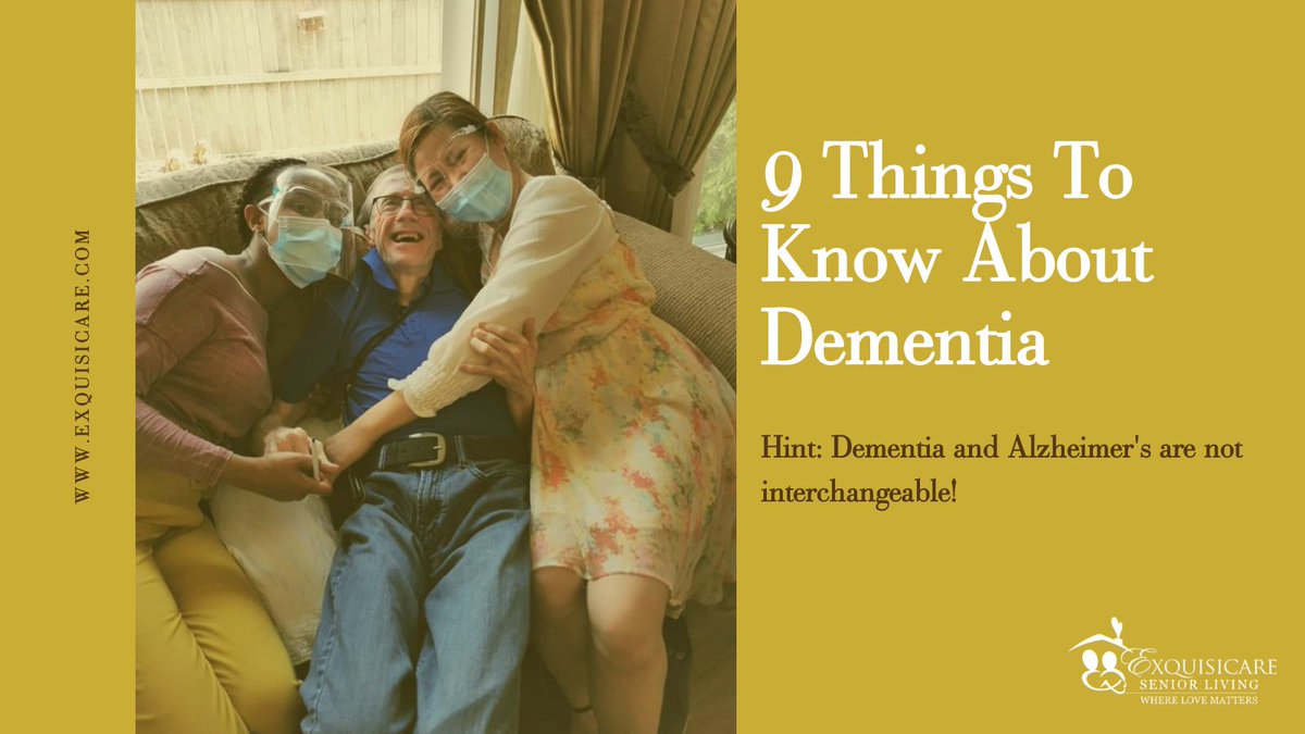 Get to #KnowDementia for #AlzheimersAwarenessMonth. Check out 9 things you should know about Alzheimer's thanks to <a href="/AlzCanada/">Alzheimer Society of Canada</a>. loom.ly/8NyJnZE
 💛 #NotAlone #KnowAlzheimers #yeg #ExquisiCare