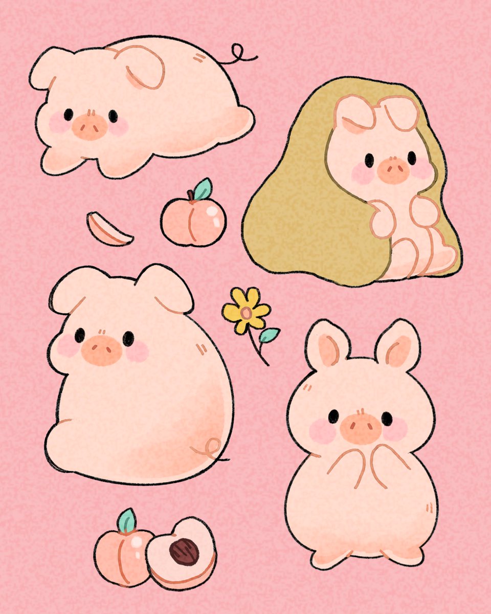 planetbunnie's tweet photo. Cozy Peach Pig 🐷 🍑 https://t.co/wiRkKgXofV