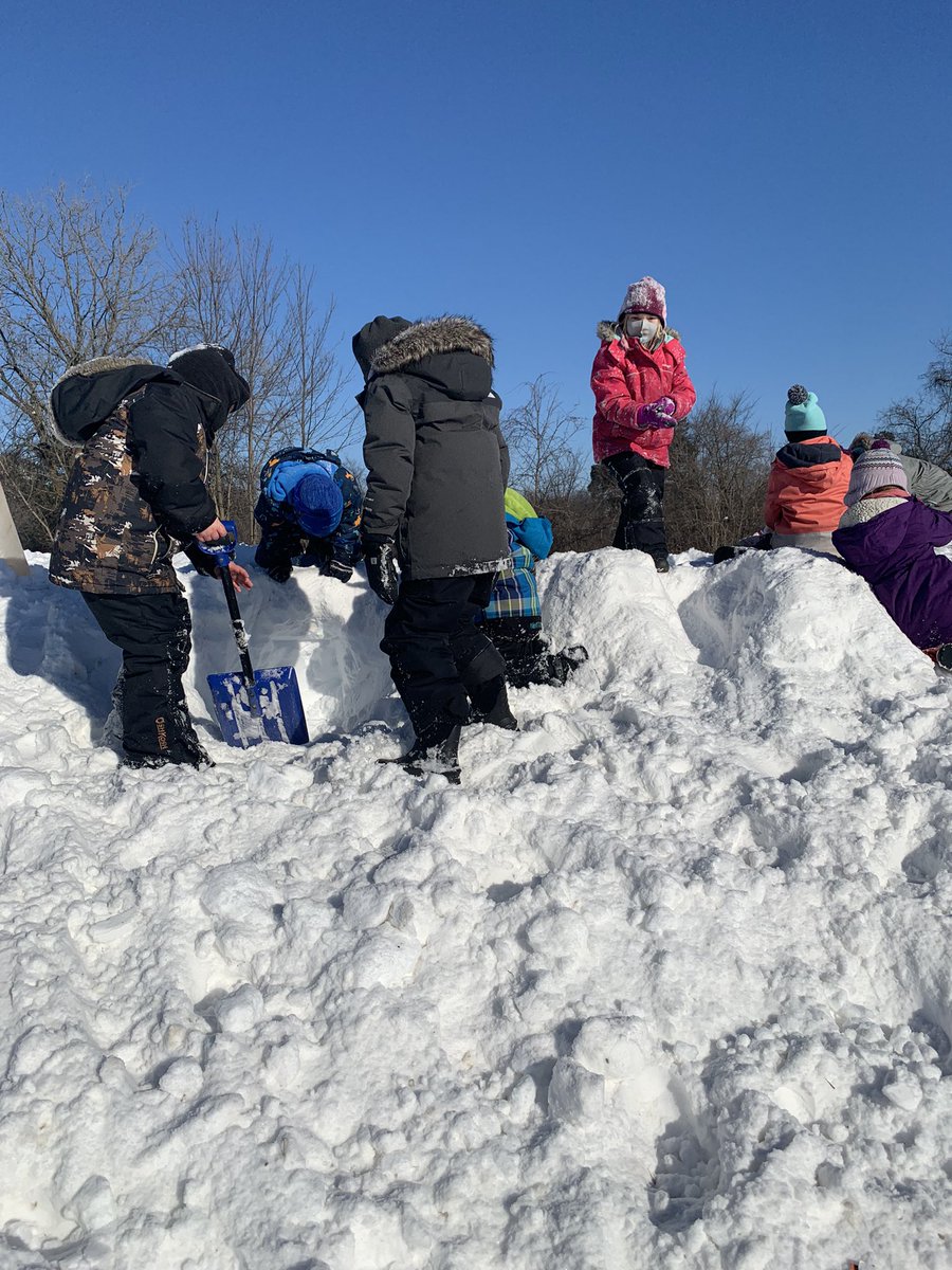 Snow happy to be back in the classroom!