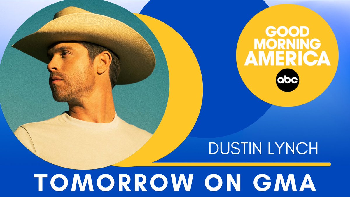 dustinlynch's tweet photo. Tune in to @GMA tomorrow morning to see Dustin and @MacKenziePMusic perform Thinking 'Bout You... Plus a special announcement 🔵! https://t.co/G1978GPCF1