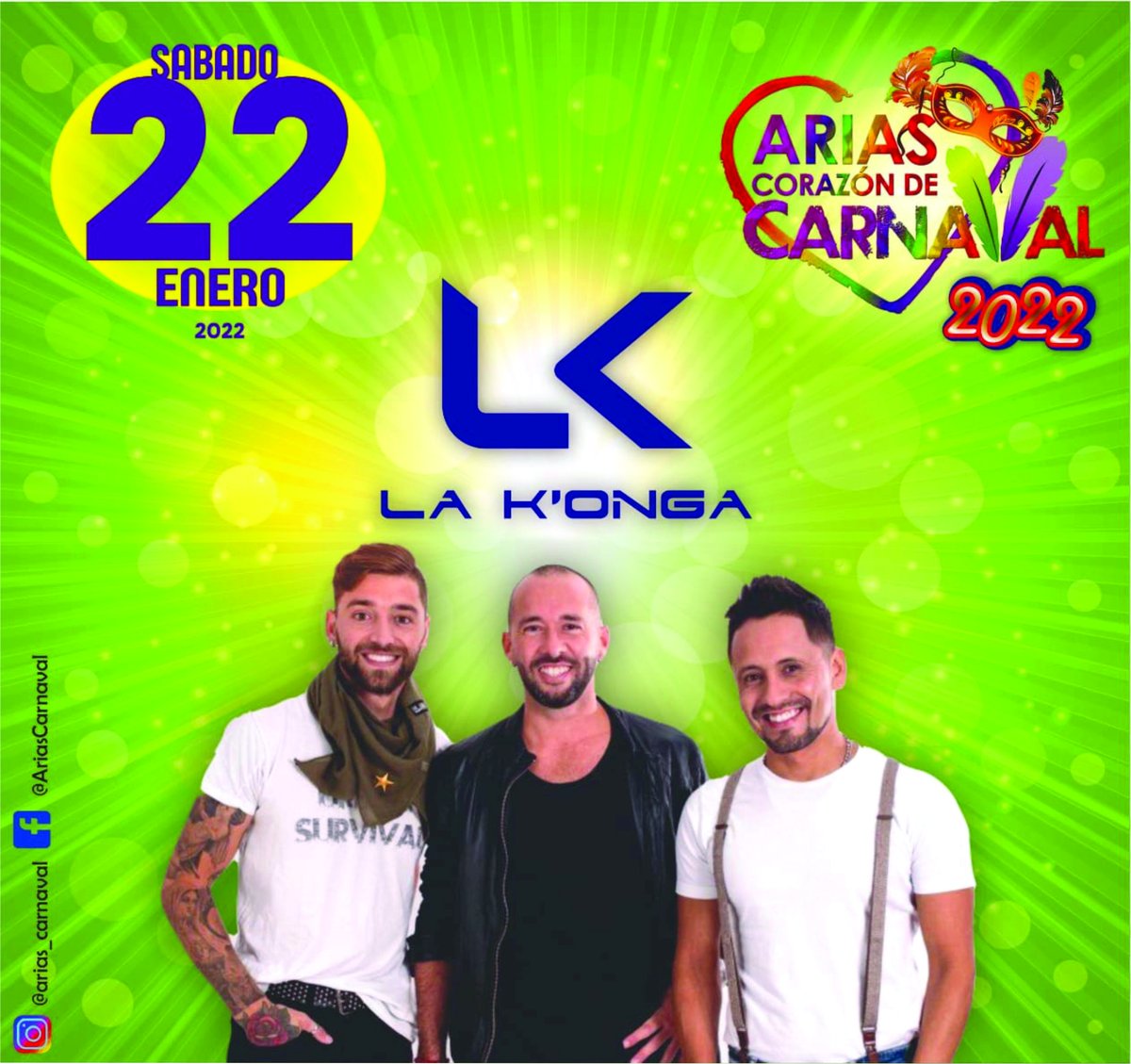 Arias_Carnaval's tweet photo. ✨Luego de la noche tremenda del viernes pasado! Este sábado te esperamos, con comparsa, batucada, destaques y carrozas! 
Además recibimos a reinas de distintas fiestas de la región y a ex soberanas de nuestro carnaval que vienen a compartir el 25º aniversario de nuestra fiesta! https://t.co/8eiMH9TZWa