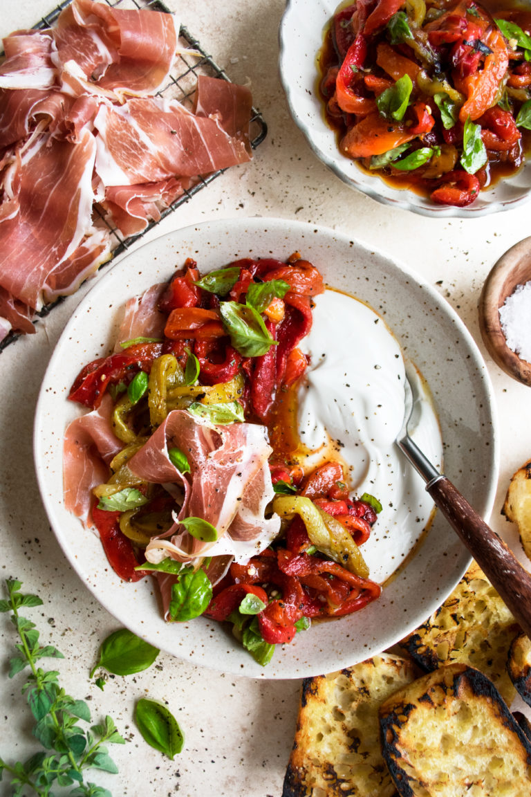 Whipped ricotta is all the craze &amp; we're here for it, especially when it involves Prosciutto di Parma! The Original Dish's Marinated Peppers &amp; Prosciutto w/ Whipped Ricotta is everything you need for a weekday snack, movie night appetizer or just for fun: bit.ly/32m1Zsc