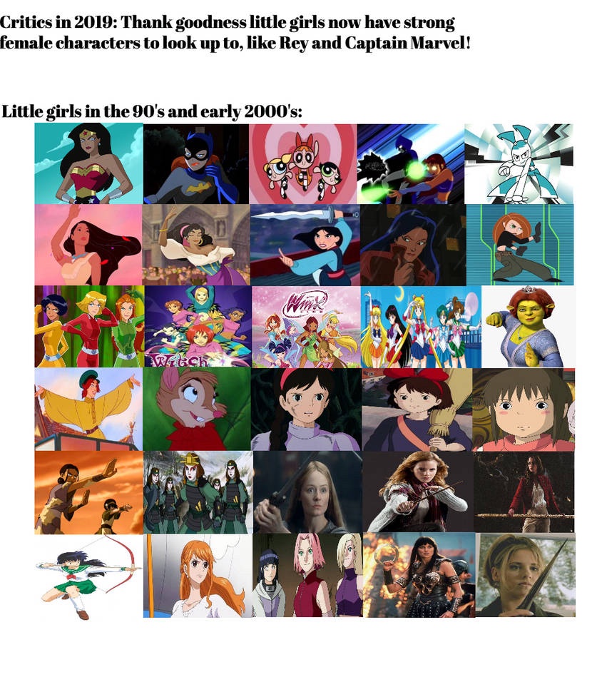 Damasu_Oni_chan's tweet image. Let’s remind people that we had strong women in the early 90’s and early 2000’s