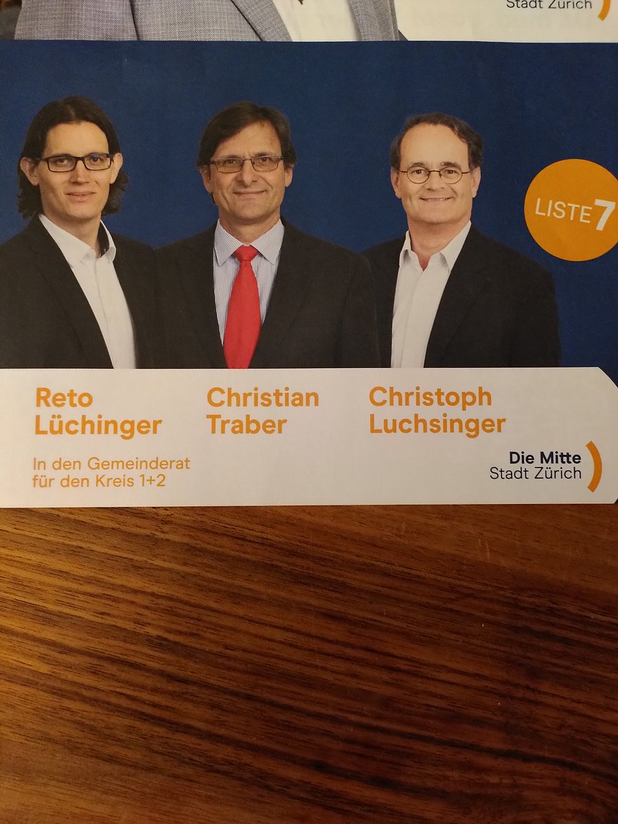 So sieht für mich ein überzeugendes, zeitgemässes Dreierticket aus. Die Mitte bietet wirklich von allem etwas. #grzh